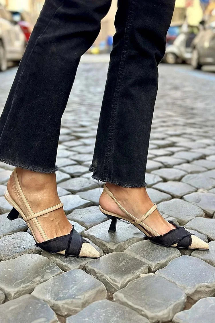 Lucrezia | Elegant slingback-pumps til en sofistikeret stil.