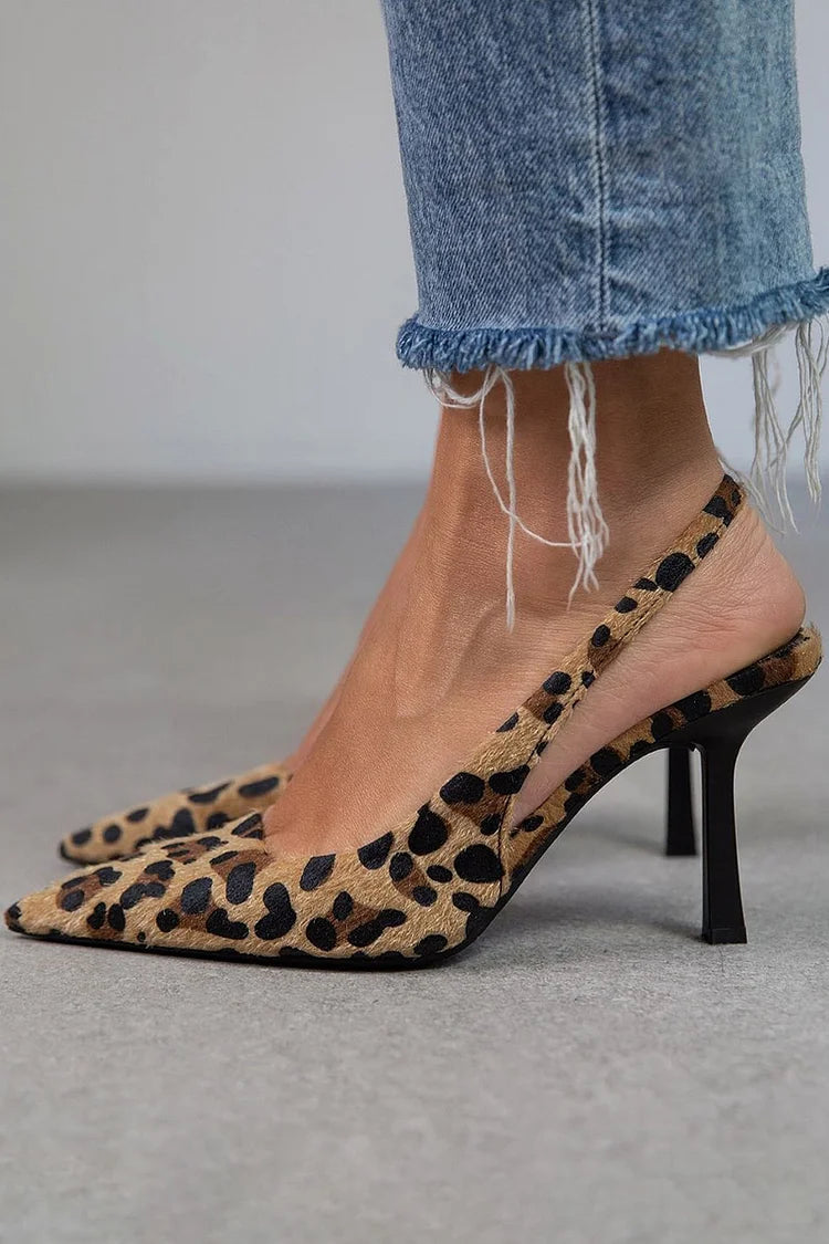 Leonora | Elegant dyreprint-pumps til en dristig stil.