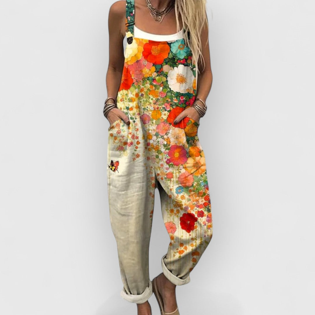 Mila™ | Elegant Vintage Blumen Jumpsuit til Kvinder