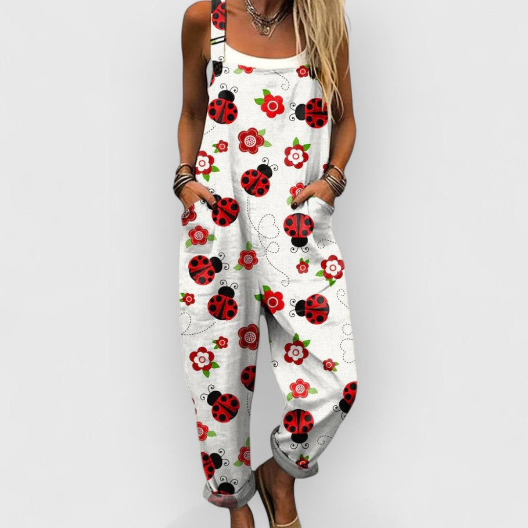Olimpia™ | Elegant blomstret vintage jumpsuit til kvinder