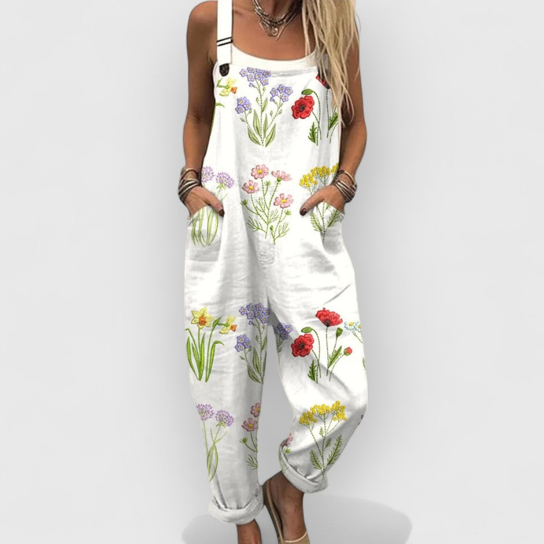 Żywia™ | Blomstrende Vintage Buksedragt til Kvinder