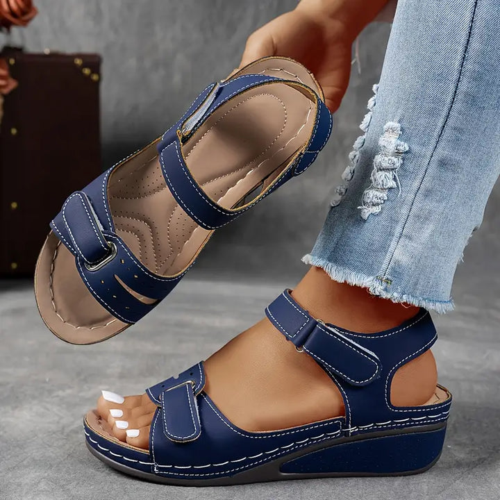 Anna™ ortopædiske sandaler med kilehæl
