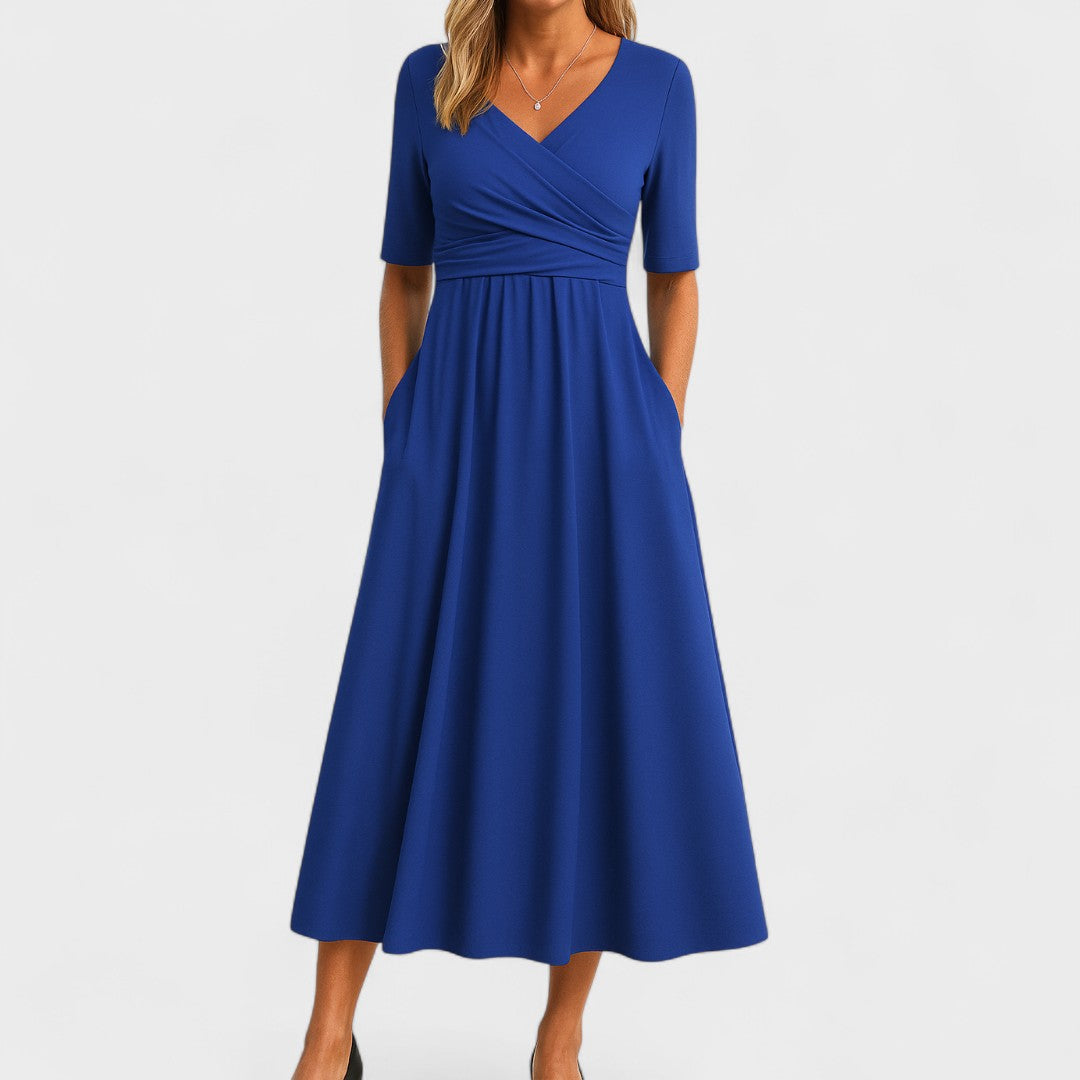 Joanna – Elegant Midi-kjole til enhver lejlighed