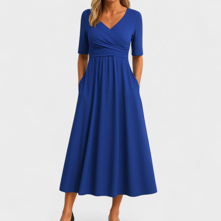 Joanna – Elegant Midi-kjole til enhver lejlighed