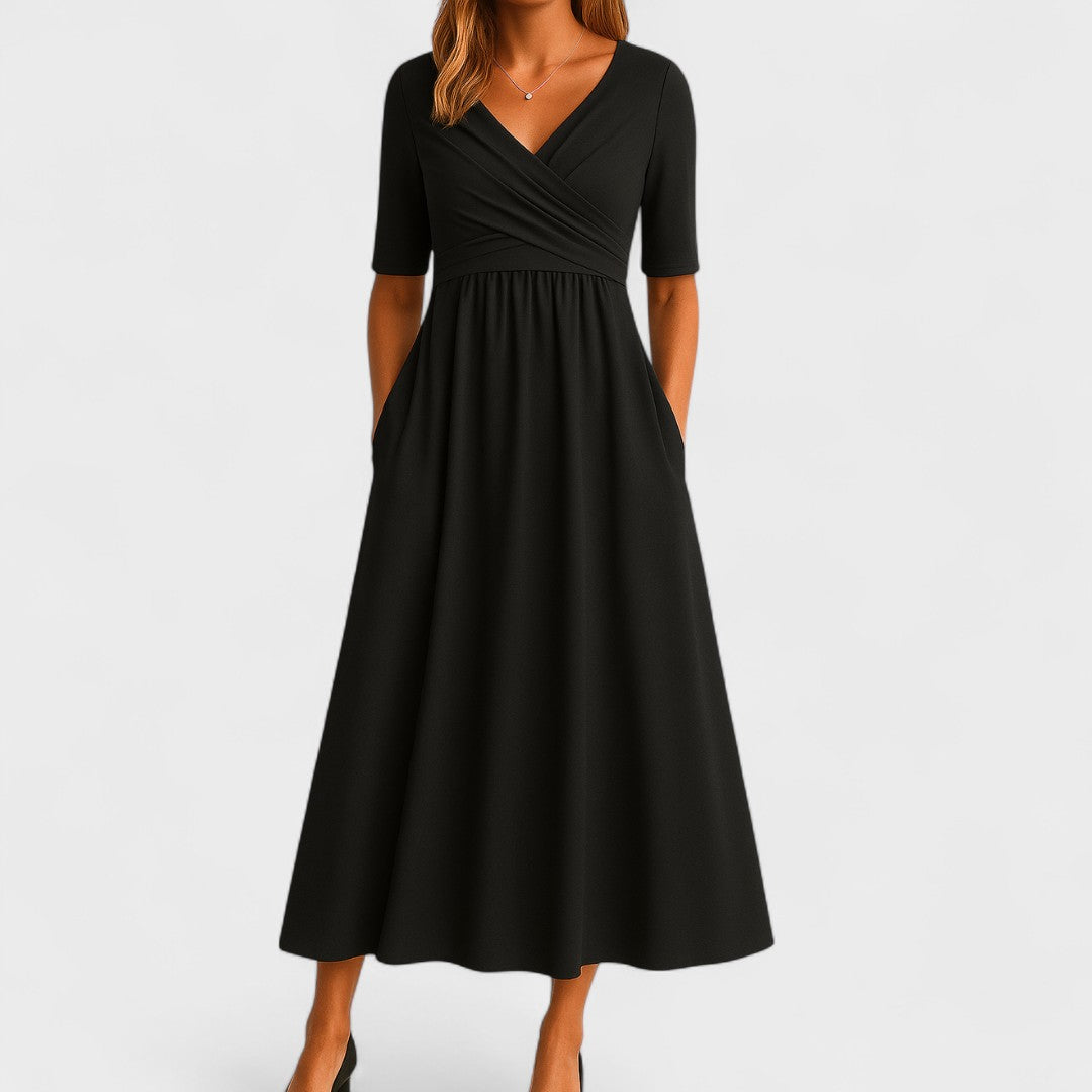 Joanna – Elegant Midi-kjole til enhver lejlighed