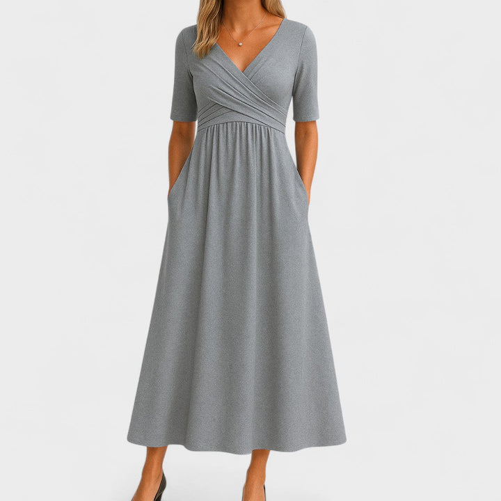 Joanna – Elegant Midi-kjole til enhver lejlighed