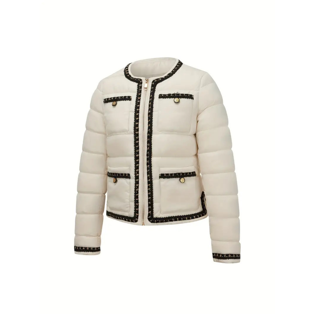 Chic vatteret jakke