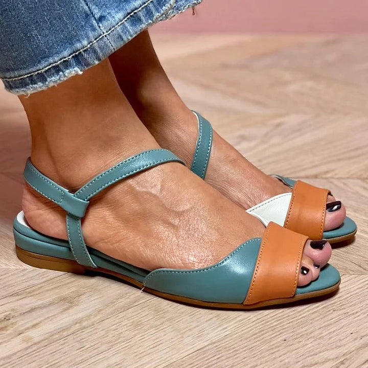 Ginevra | Elegante trikolore open-toe-sandaler – til et sofistikeret look.