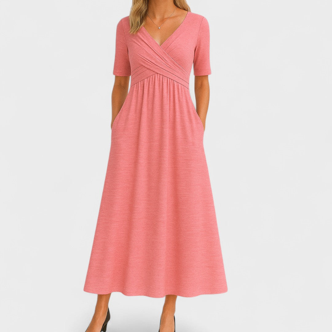 Joanna – Elegant Midi-kjole til enhver lejlighed
