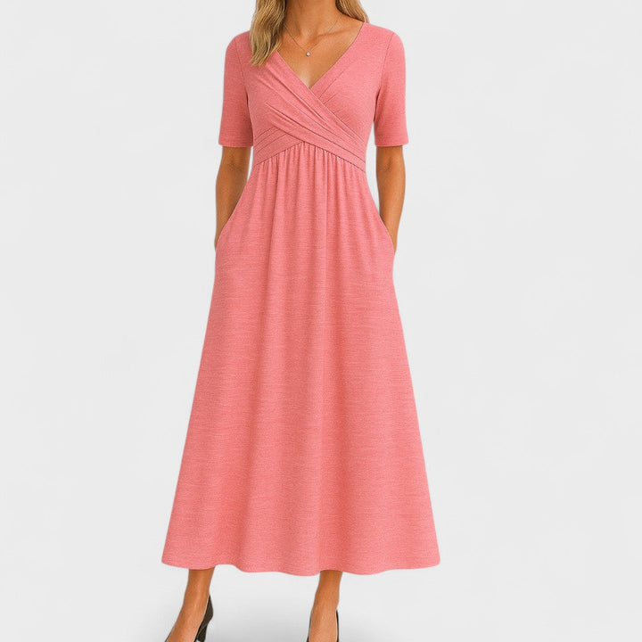 Joanna – Elegant Midi-kjole til enhver lejlighed
