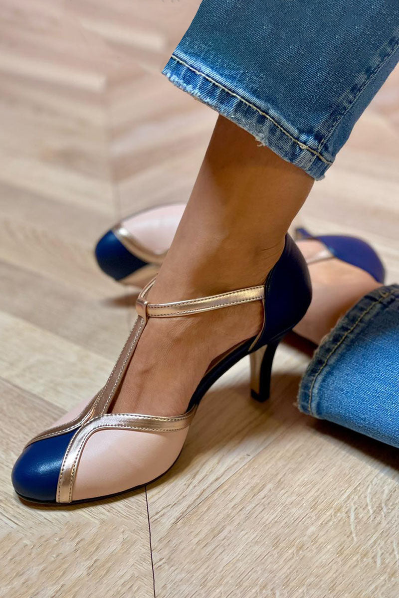 Laya™ | Farverige og komfortable pumps med T-rem og rund tå