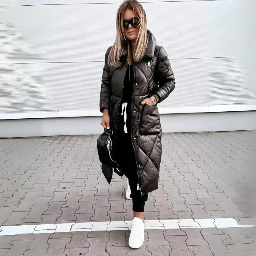 Foret lang parka-jakke