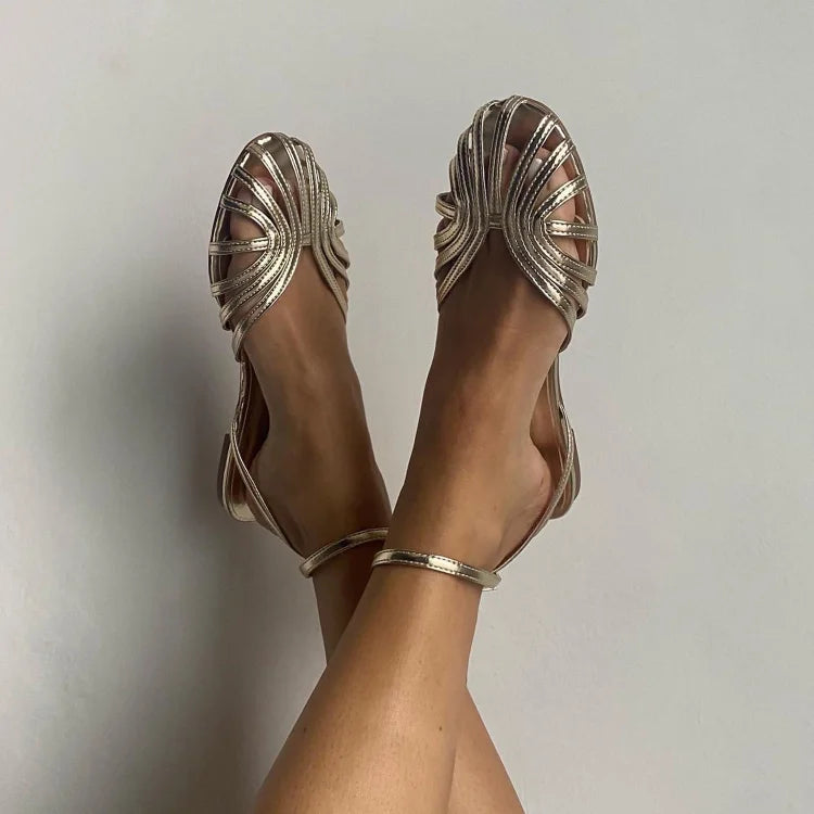Ginevra | Elegant ballerina med flettet detalje – til et raffineret look.
