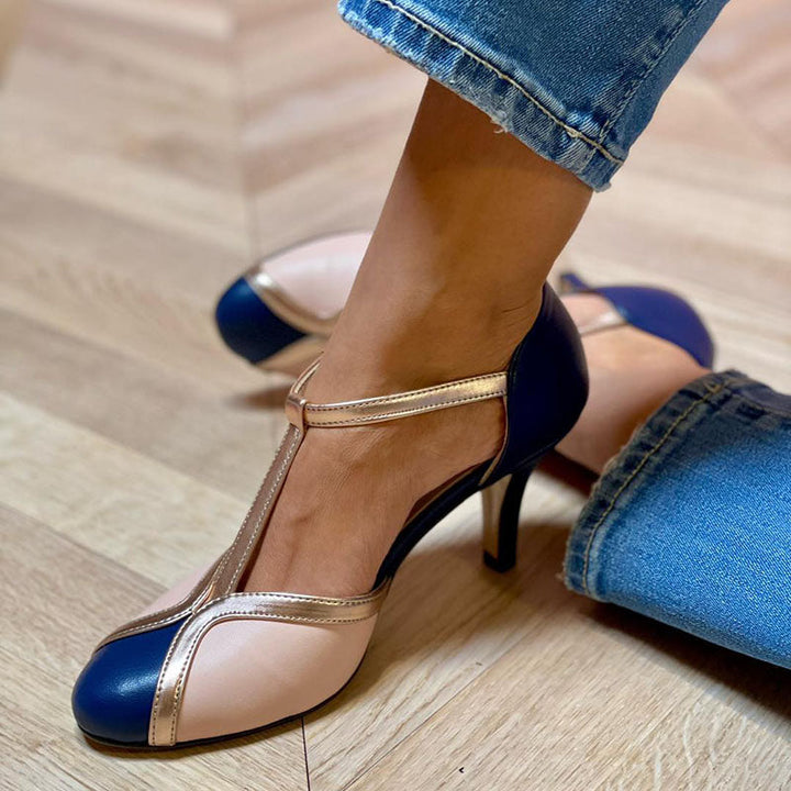 Laya™ | Farverige og komfortable pumps med T-rem og rund tå