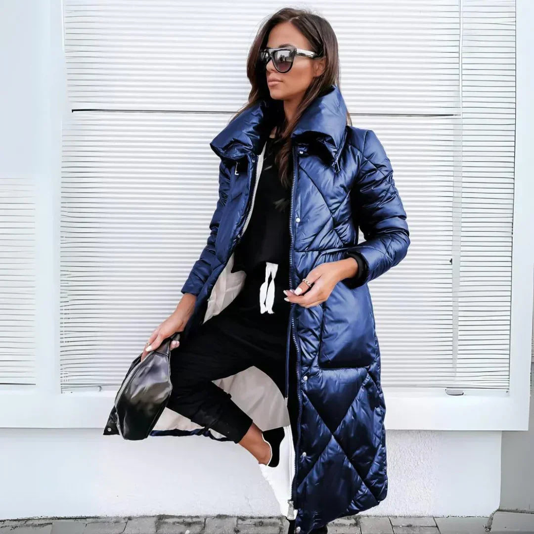 Foret lang parka-jakke