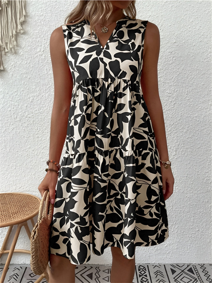 Maria™ – Elegant V-hals sommerkjole