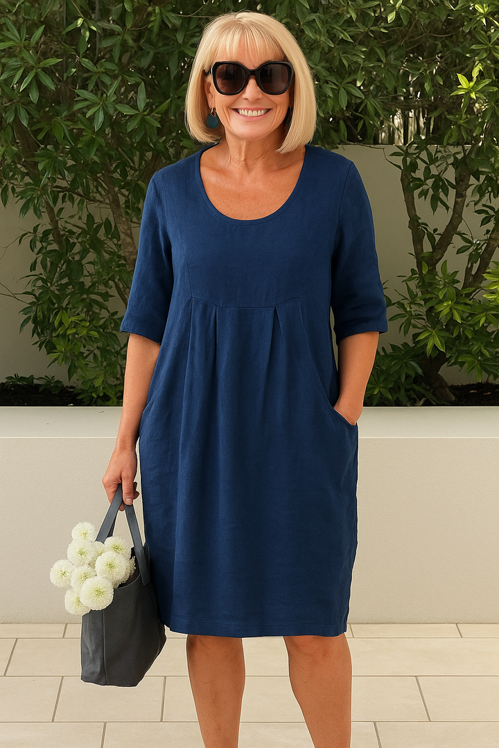Julia™ – Let linnedkjole med lommer