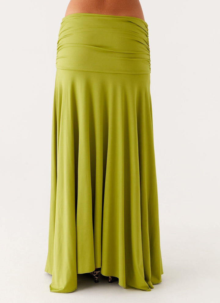 Seraphina - Ruched Satin Maxi Sæt