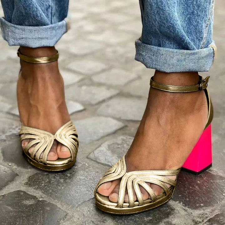 Soise™ | Klassiske sandaler med ankelrem og åben tå