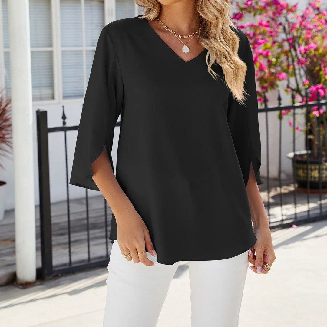 💖 Sommertilbud –50% 💖 LARA Casual Damebluse