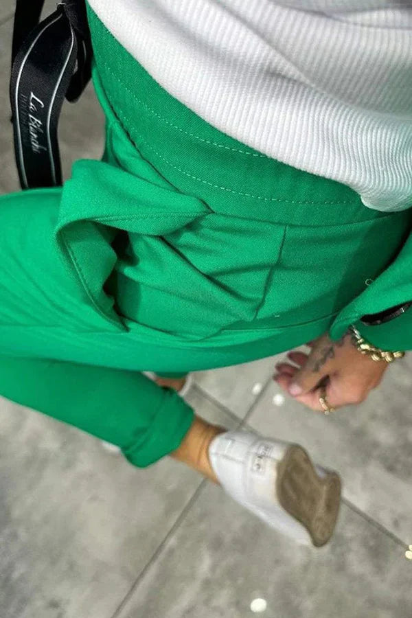 Ksenia | Skræddersyet sæt med blød blazer og afslappede joggers