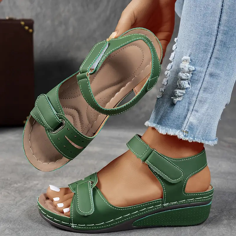 Anna™ ortopædiske sandaler med kilehæl