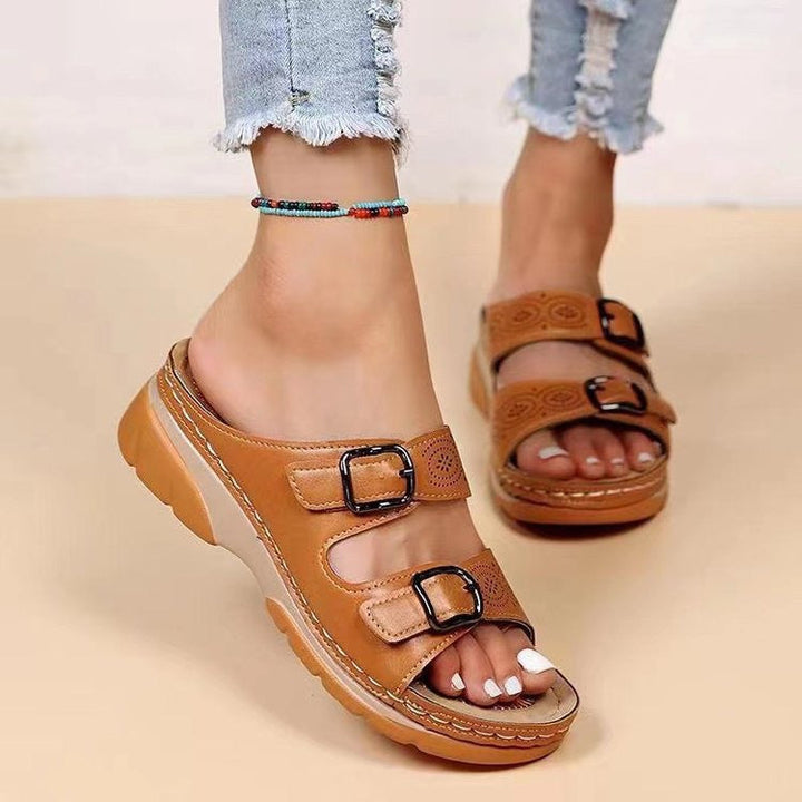 Viola™ ortopædiske sandaler med kilehæl