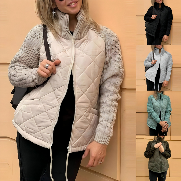 Serafina™ | Hyggelig patchwork-dunjakke