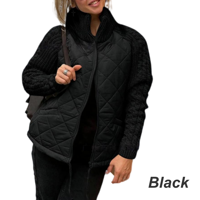 Serafina™ | Hyggelig patchwork-dunjakke