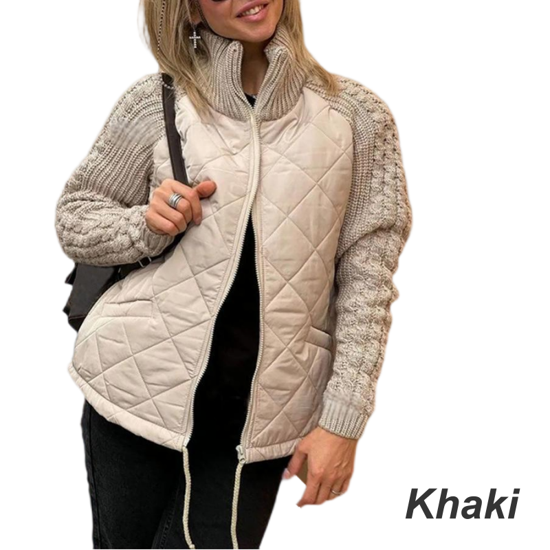 Serafina™ | Hyggelig patchwork-dunjakke