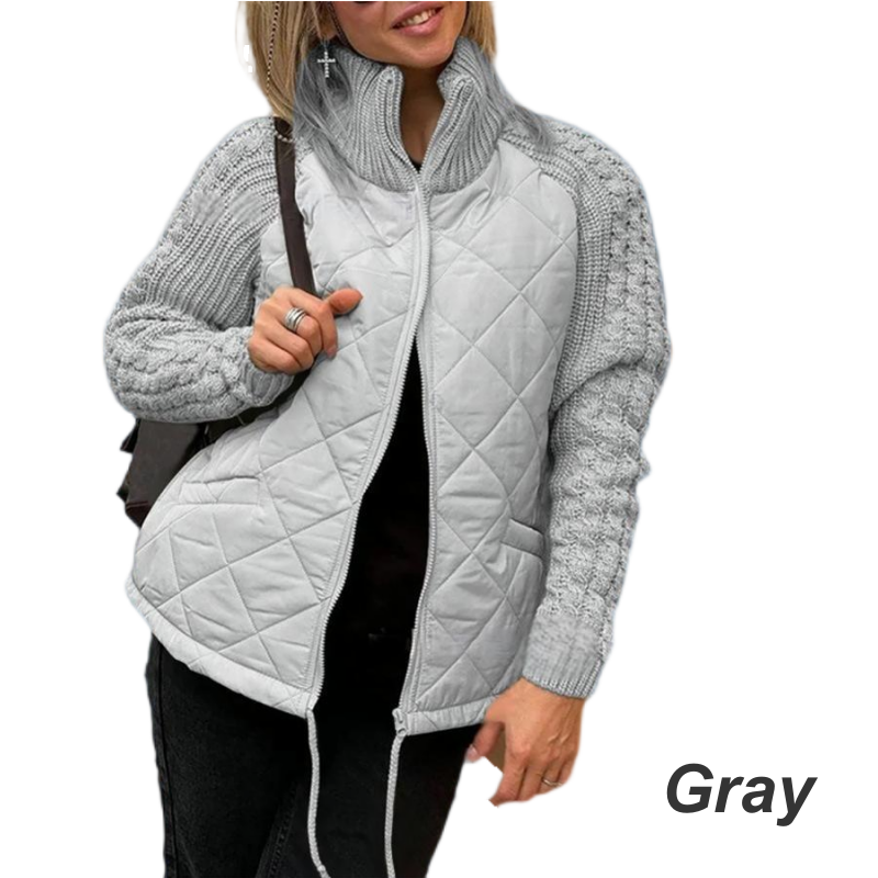 Serafina™ | Hyggelig patchwork-dunjakke