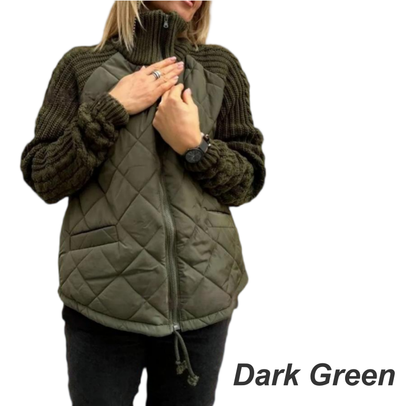 Serafina™ | Hyggelig patchwork-dunjakke