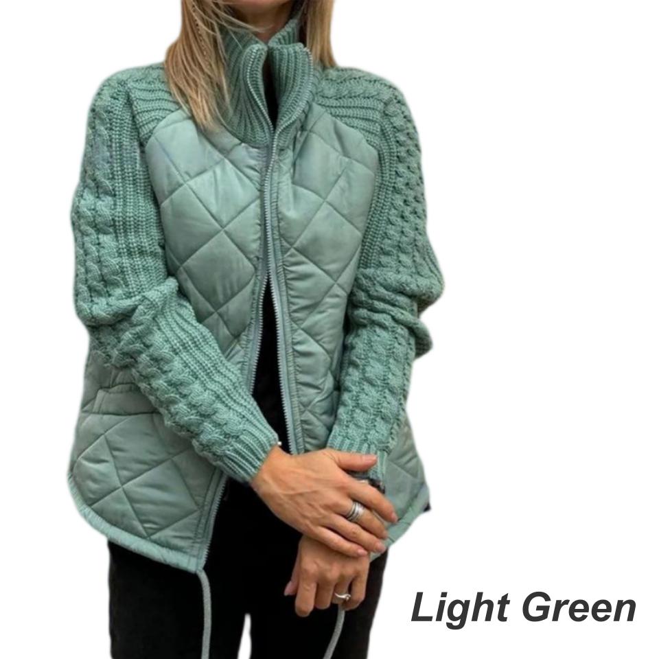 Serafina™ | Hyggelig patchwork-dunjakke