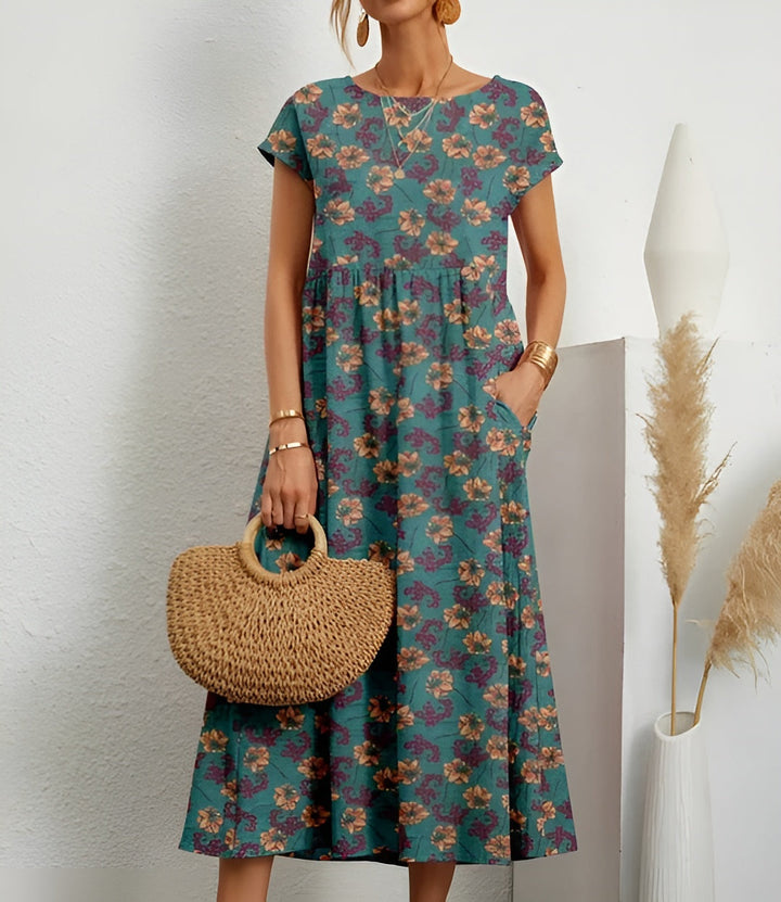 Mirjam™ – Let sommerkjole med blomsterprint